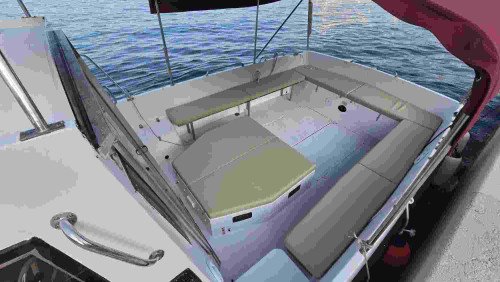 Spacious Rear Deck on Private Boat Tour from Opatija